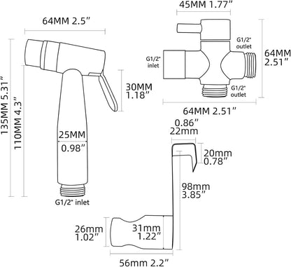 WS024AF Bidet-Handbrause, WS024AF