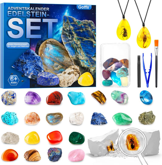 Adventskalender Edelstein-Set