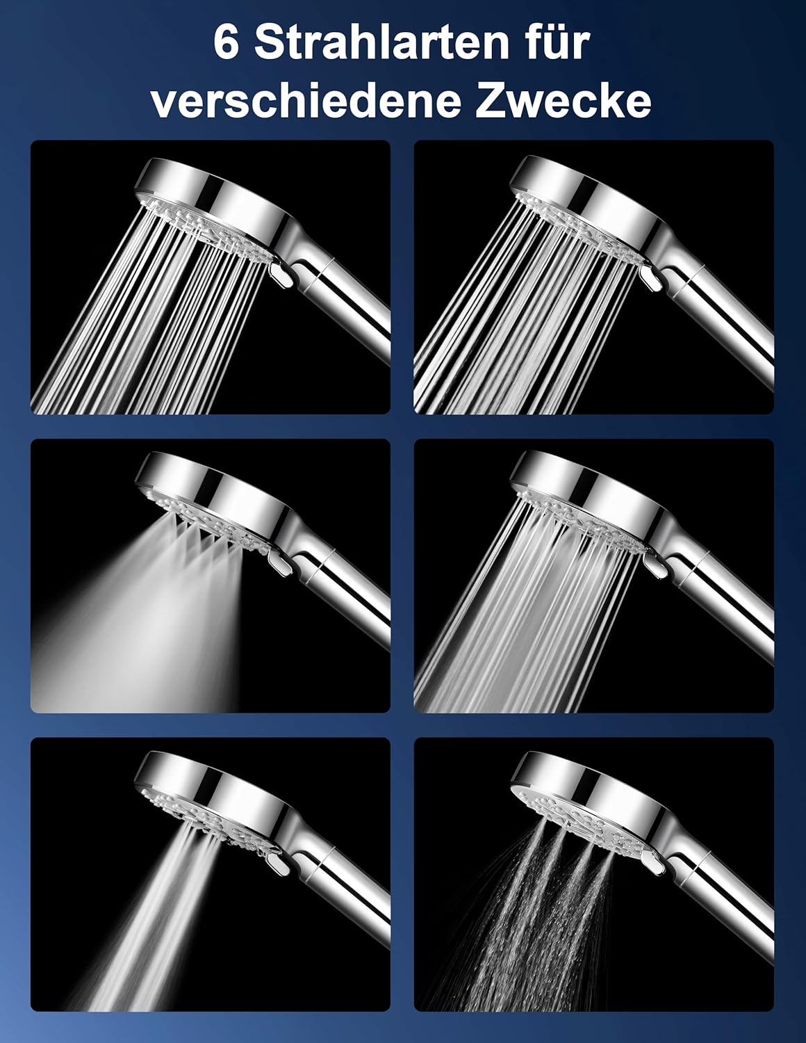 Duschkopf mit 20-stufiger Wasserfiltration