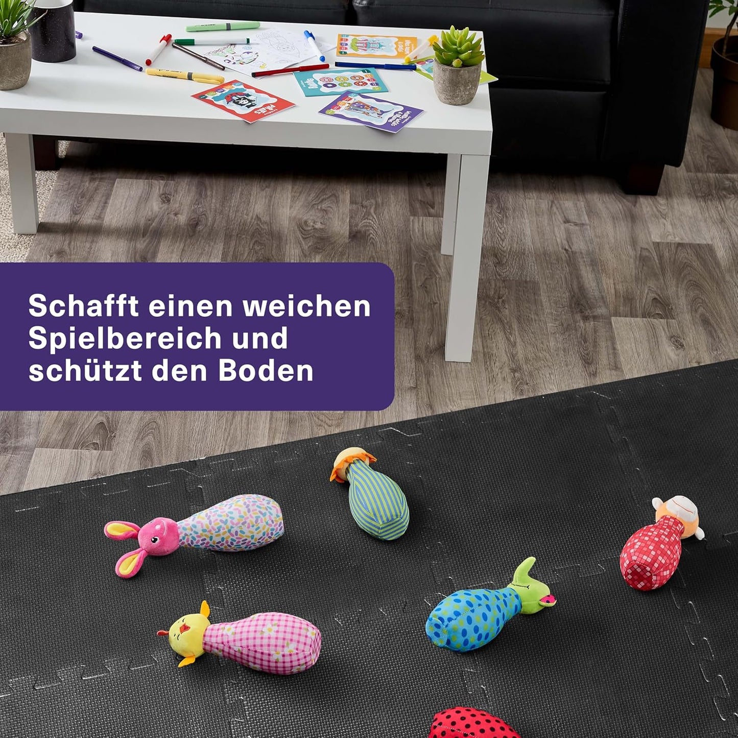20-teiliges Bodenschutzmatte Puzzle-Set, 20 Stück