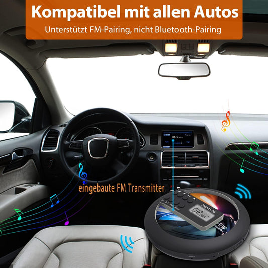 Tragbarer CD-Player mit Kopfhörer