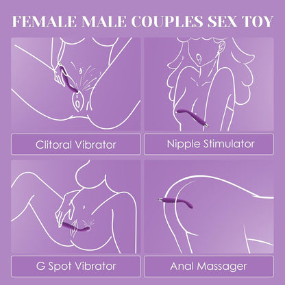 G-Punkt Vibrator mit Klitoris- und Analstimulation, XL