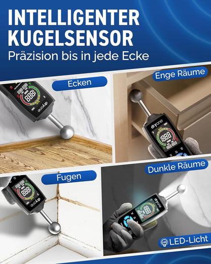 Feuchtigkeitsmessgerät für Wände und Holz