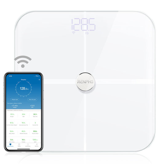 WLAN-Smart-Waage, weiss