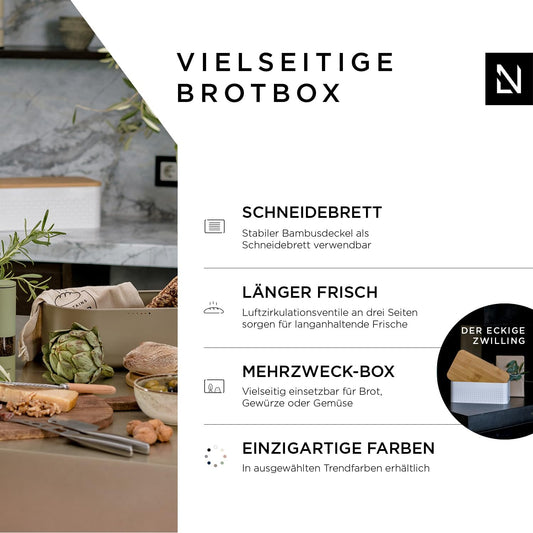 Brotkasten „Ægte“ mit Brotsack