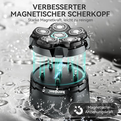 Wasserdichter Glatzenrasierer KGTJ41, Grau