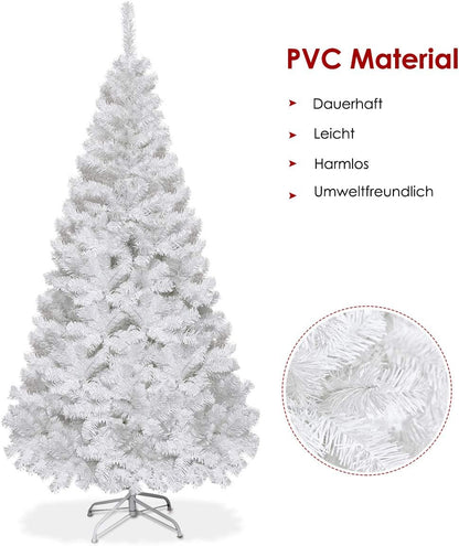 Künstlicher Tannenbaum, Weiss, 210 cm