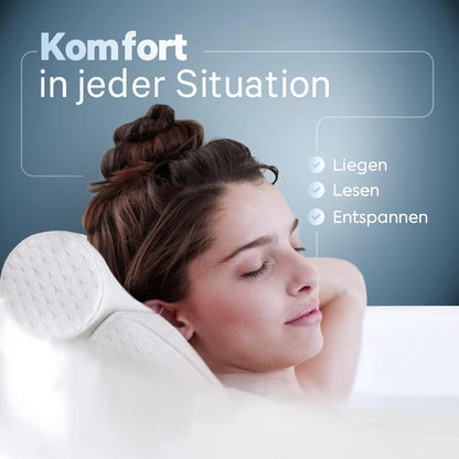 Ergonomisches Badewannenkissen, Weiss-5d