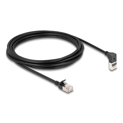 RJ45 Netzwerkkabel Cat.6A S/FTP Slim 90° oben gewinke