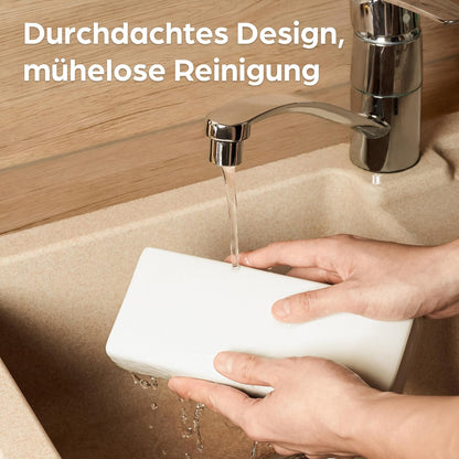 4er-Set Keramik-Luftbefeuchter für Heizkörper, 4er Set Weiss
