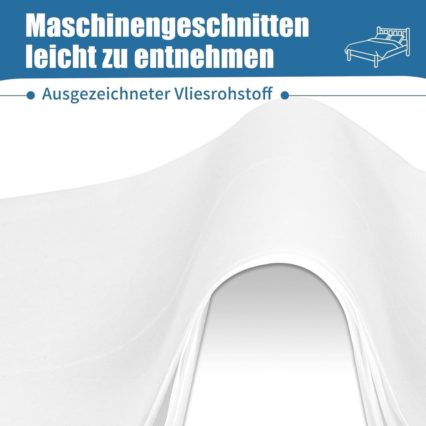 Einweg Spannlaken für Massageliegen, Weiss