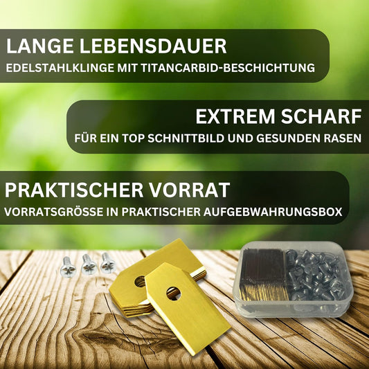 Ersatzmesser-Set für Mähroboter (30 Klingen), 30er Set Klingen