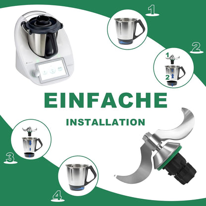Knet-Teigmischer Ersatzmesser für Thermomix TM7/TM6/TM5, für TM6/TM5