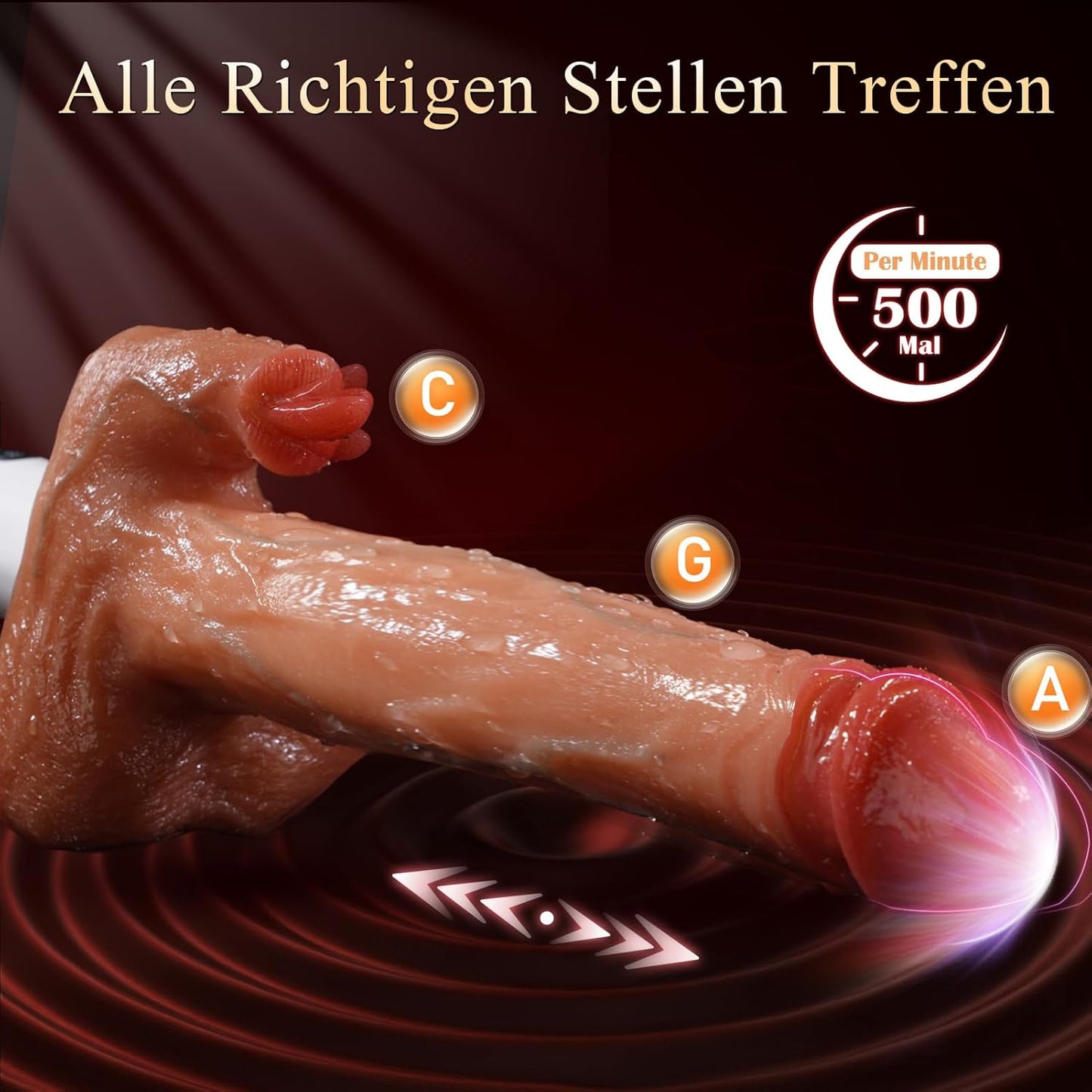 Vibrator mit Stoss- und Vibrationsfunktion