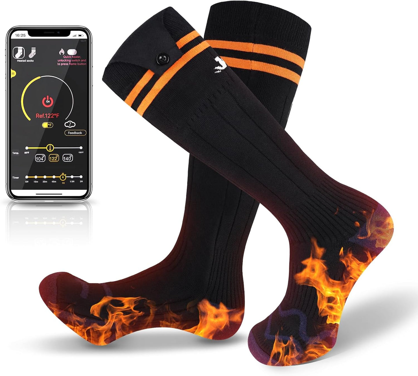 Beheizte Socken, APP-Steuerung