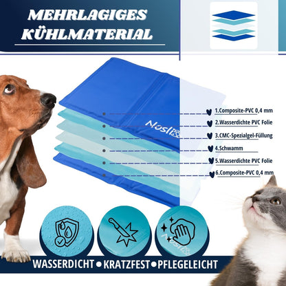 Selbstkühlende Hundematte, Ice blue L - 50x90cm