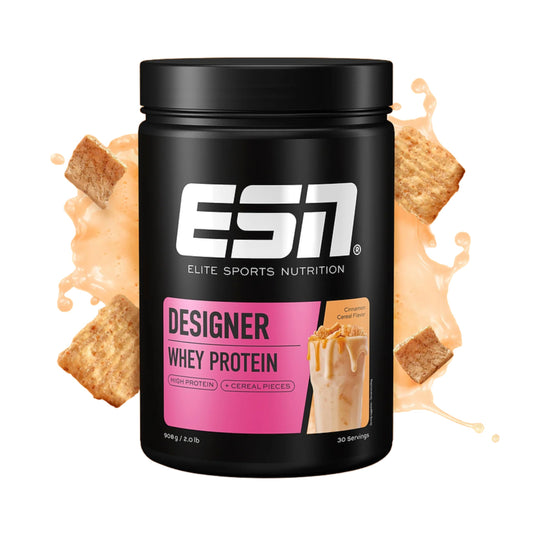 Designer Whey Protein, Cinnamon Cereal 908 g (Paquete de 1)