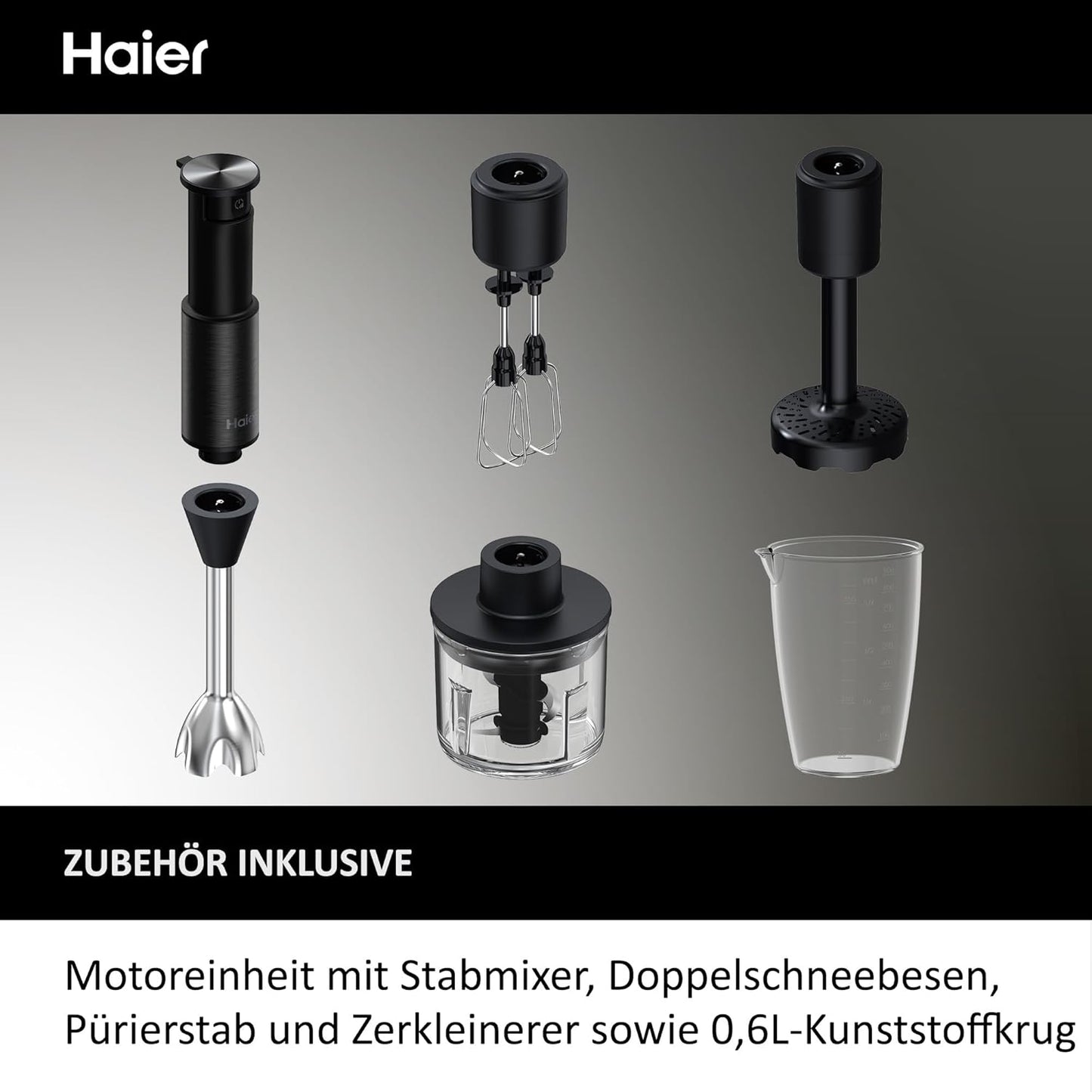 4-in-1 Stabmixer Serie 5 - HHB5B5 mit Zerkleinerer und Stampfer