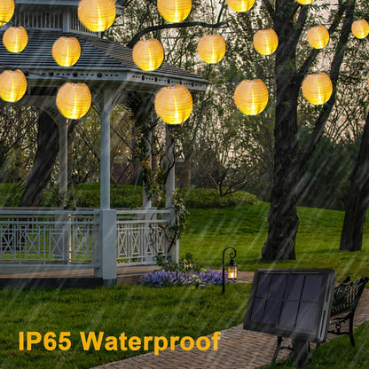 Solar-Lichterkette Lampions, 50 LED