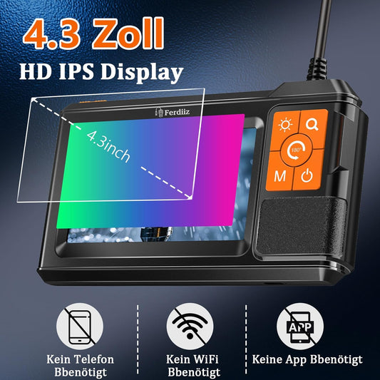 1080P HD Endoskopkamera P430-10M mit 4,3-Zoll-Bildschirm, P430-10M-Single Lens