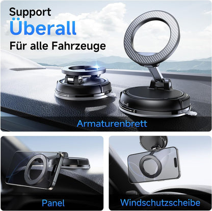 Handyhalterung für Auto mit Magnetstärke, Schwarz