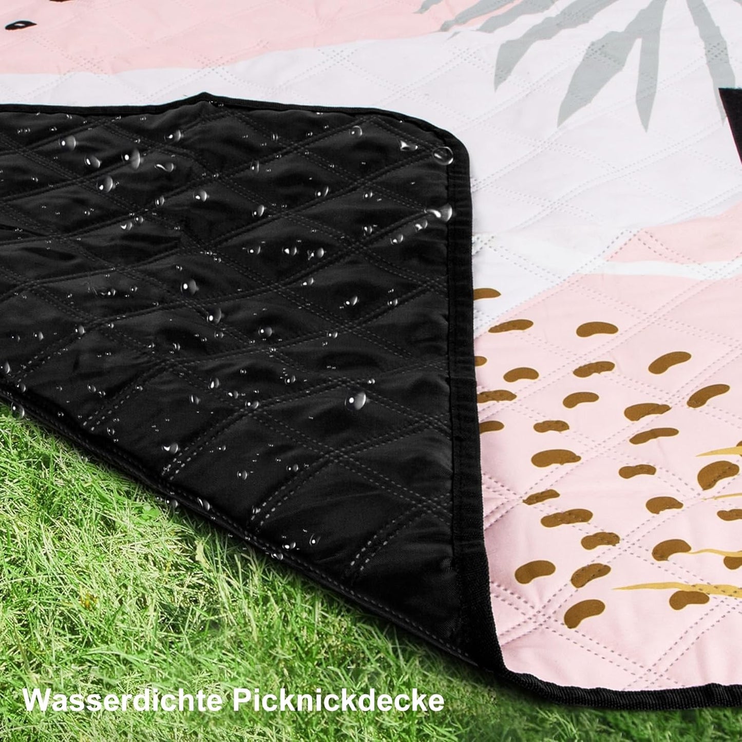 Wasserdichte Picknickdecke, Berry 200 x 200 cm 1