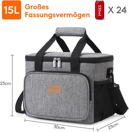 Kühltasche, 15L, Grau