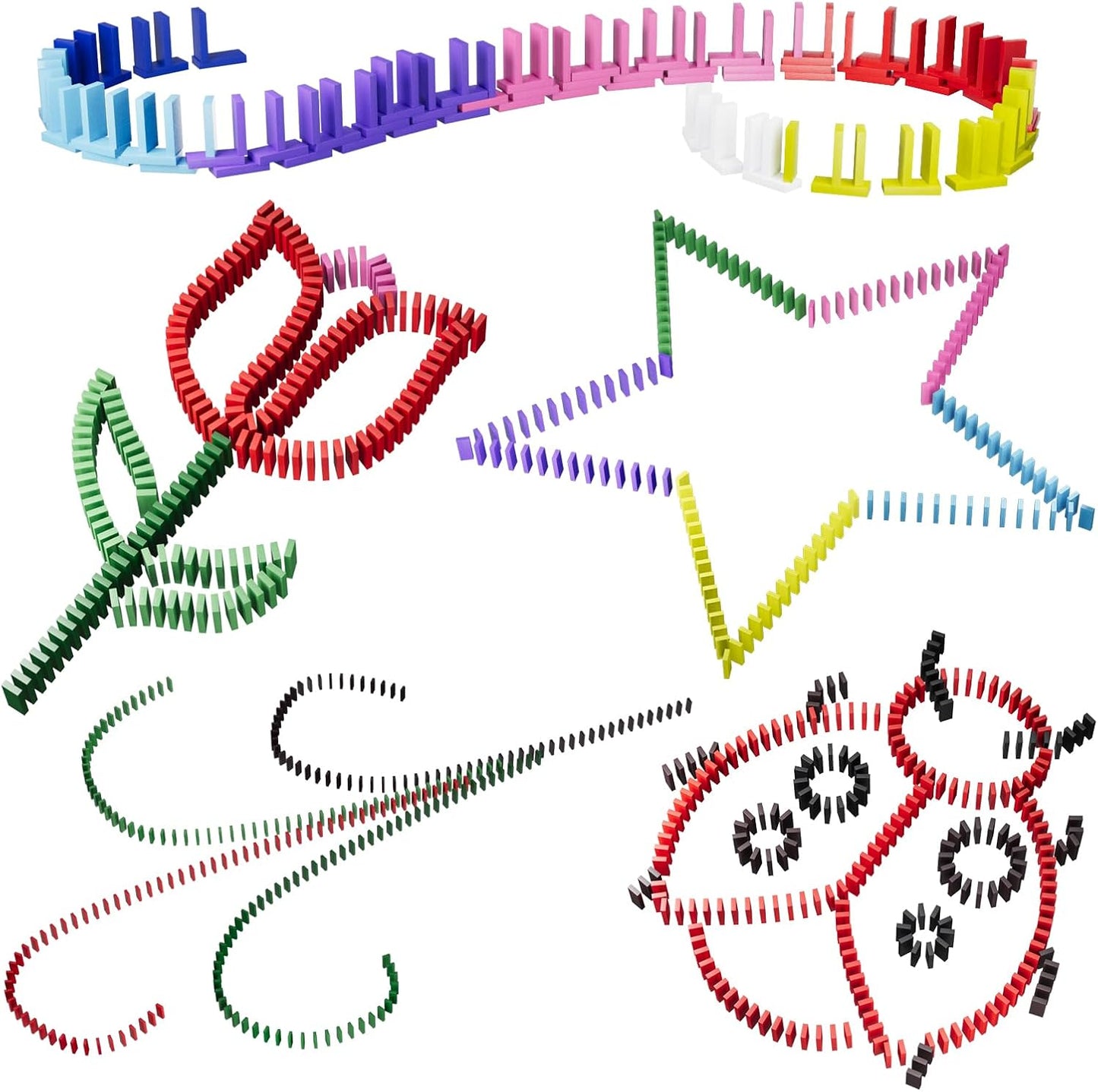 Domino Holzbausteine-Set (300 Stück), 300 St&#xFC;ck