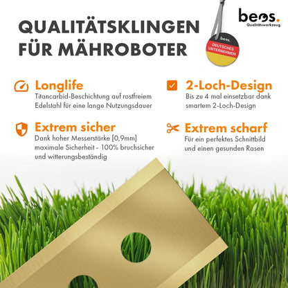 36-teiliges Ersatzmesser-Set für Mammotion Mähroboter, Für Mammotion
