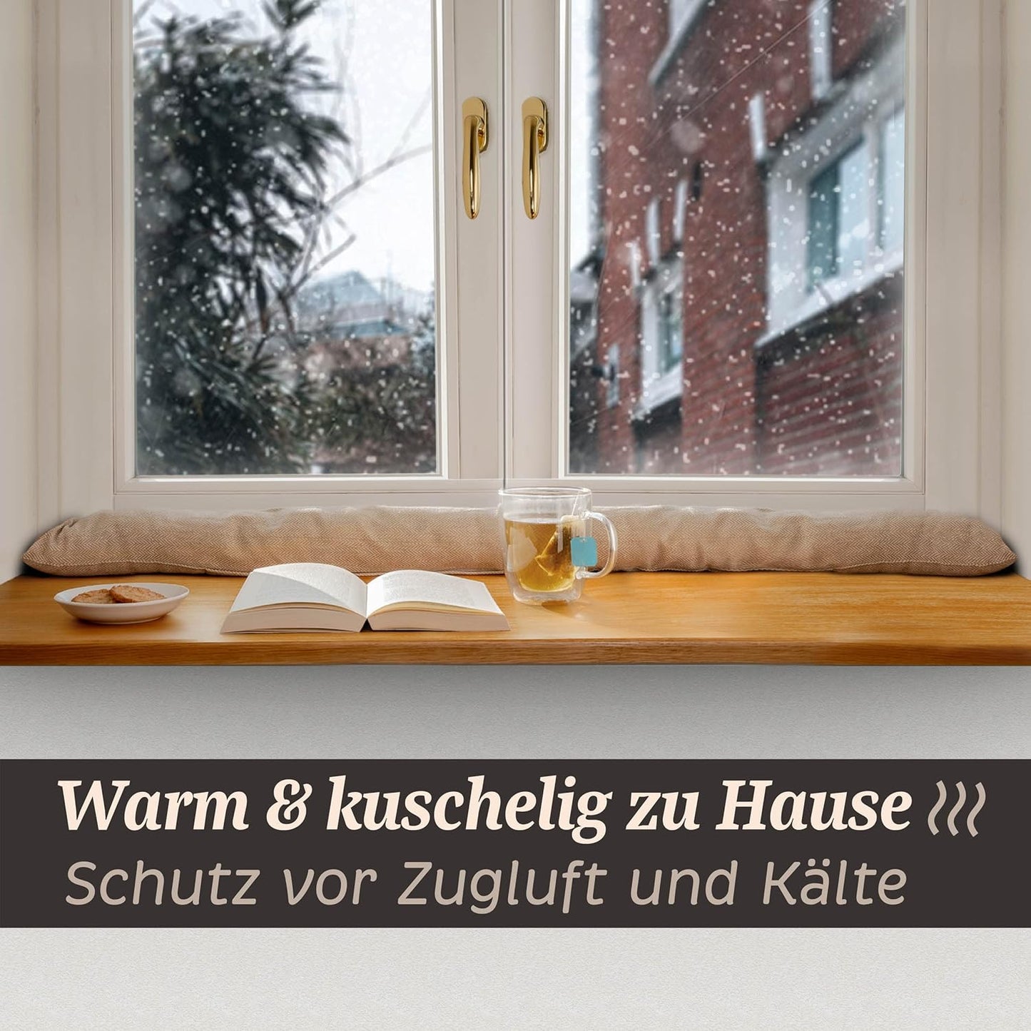 2er-Set Zugluftstopper für Fenster & Türen, 2