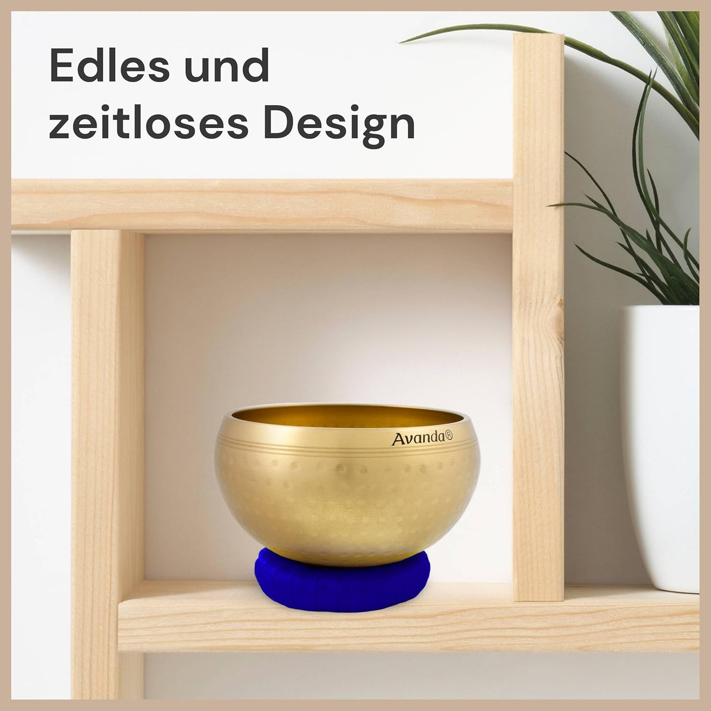 Klangschale-Set, 10 cm Blau