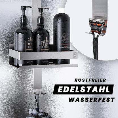 Duschablage mit 2 Hängekörben, zum Hängen Silber
