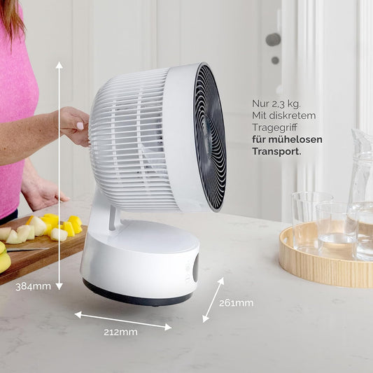 Tragbarer Ventilator Sefte mit Akku & Fernbedienung, Sefte® 8" Table