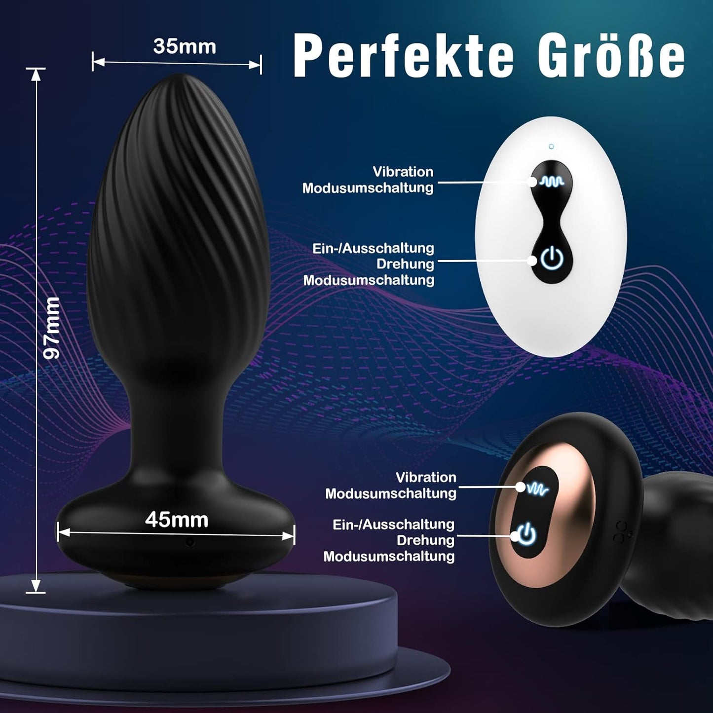 Rotierender Analplug