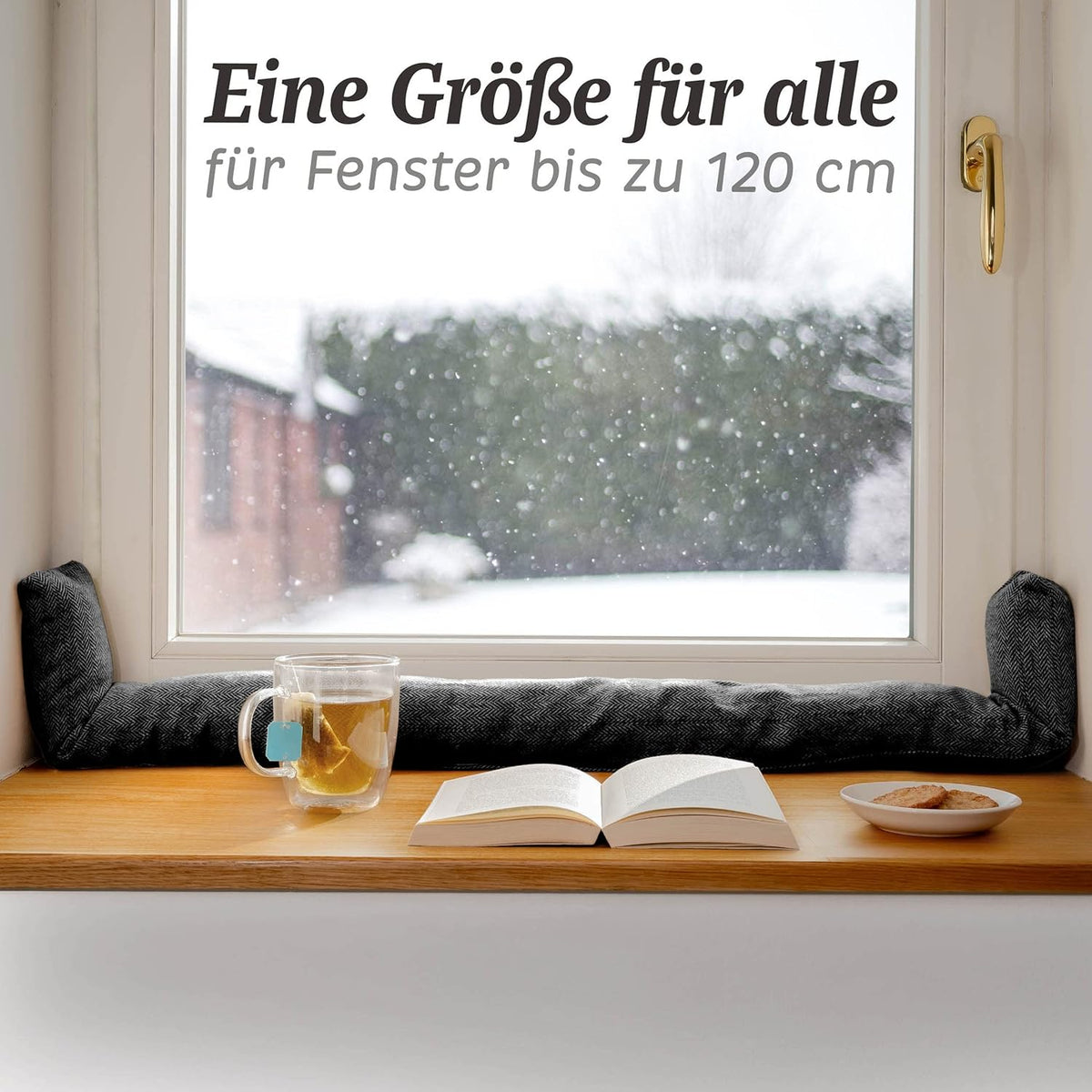 Zugluftstopper für Fenster und Türen (bis 120cm), 1