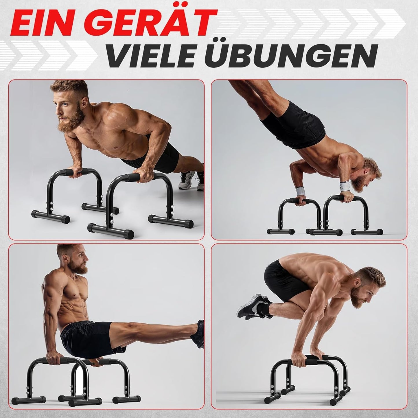Handstand Parallettes, Schwarz 1