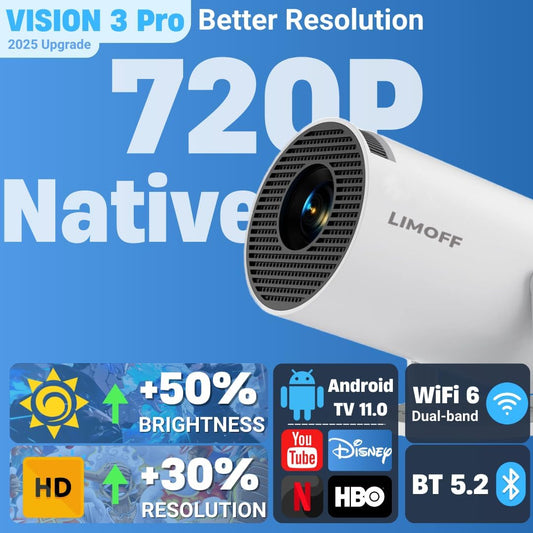 4K Mini Projektor mit Android 11 & Bluetooth 5.2