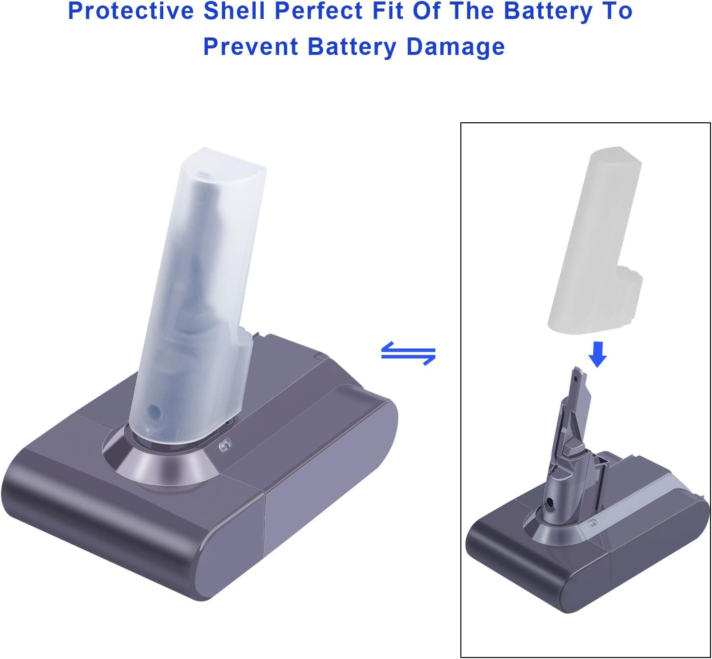 Ersatzakku für Dyson V7 Staubsauger-Modelle, V7 Akku Anzug