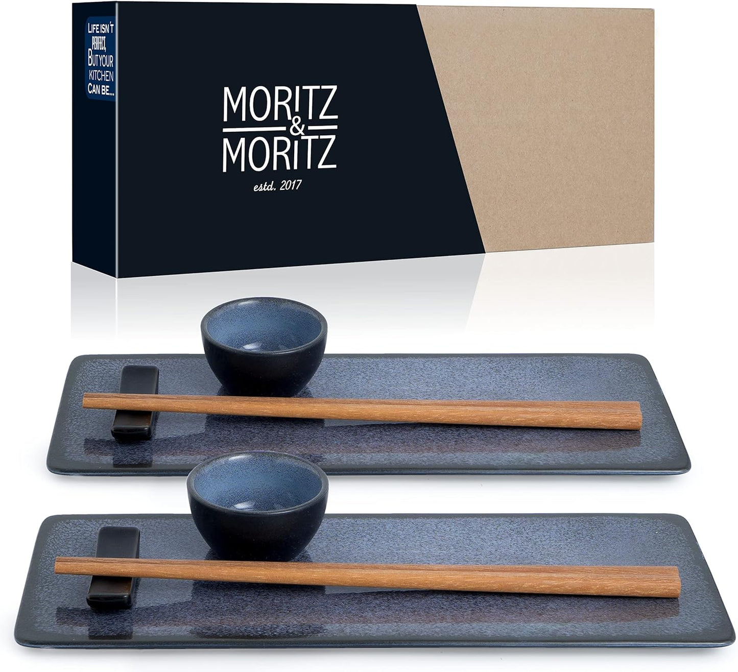 Sushi Geschirr, Blau