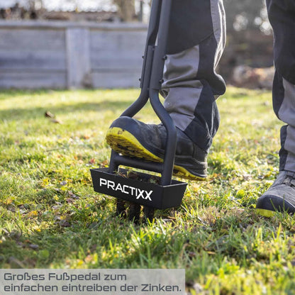 PX-RL10 Hand-Rasenlüfter mit Auffangbehälter