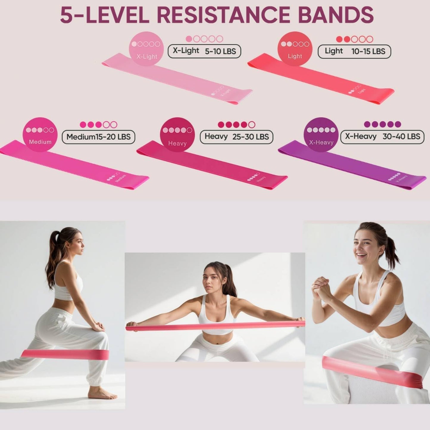 13-teiliges Pilates-Set, Violett