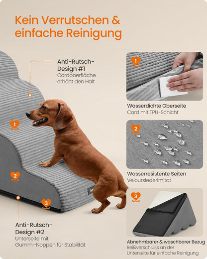 Hundetreppe mit 4 Stufen, 4 Stufen (72T cm)