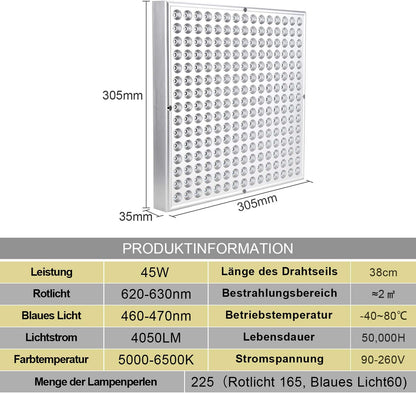 LED-Pflanzenlampe, 1x 45W
