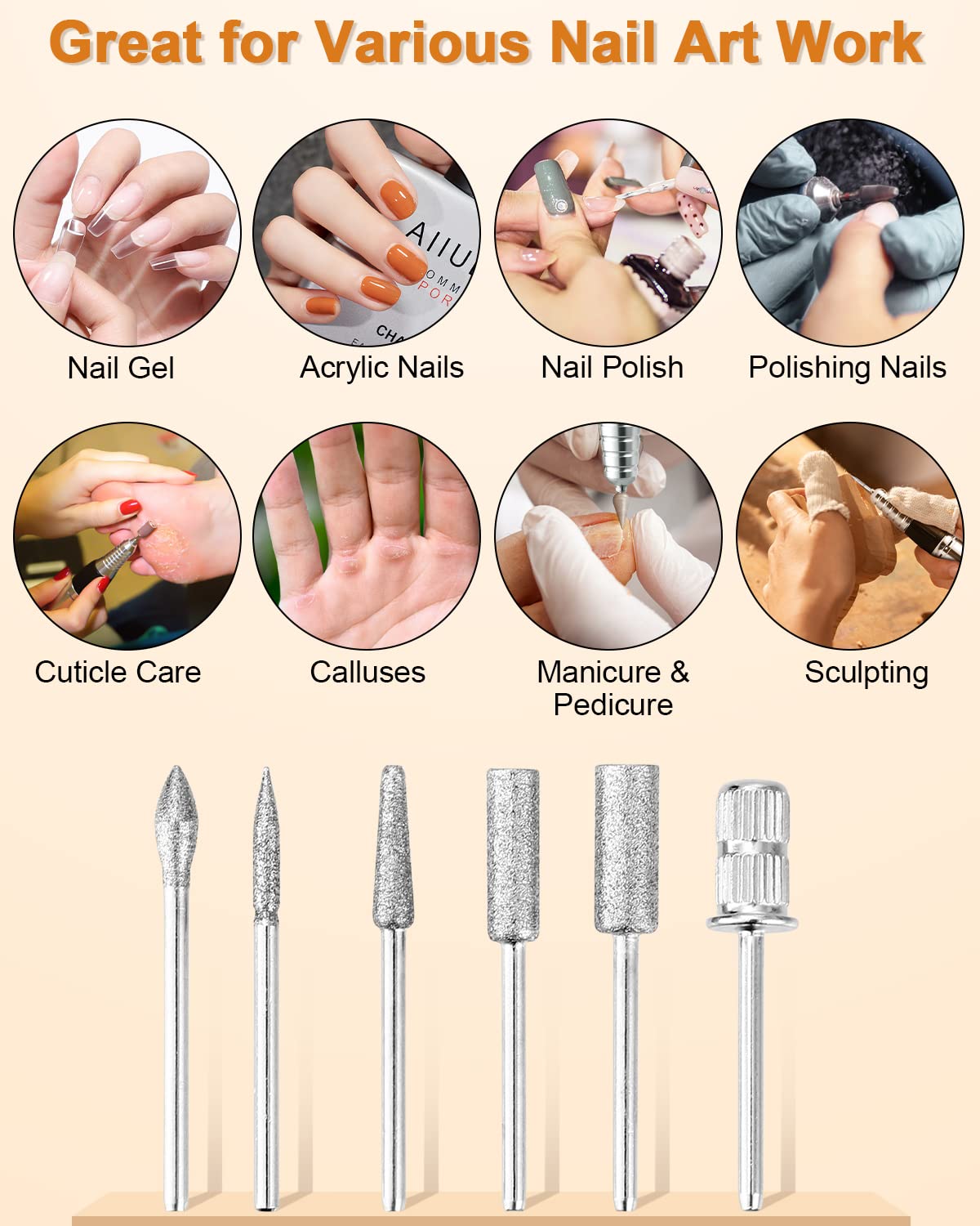 Nagelfräser Set mit LED Display