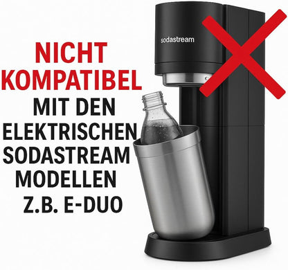 CO2 Adapter-Schlauch für Wassersprudler (1,5m), Schwarz