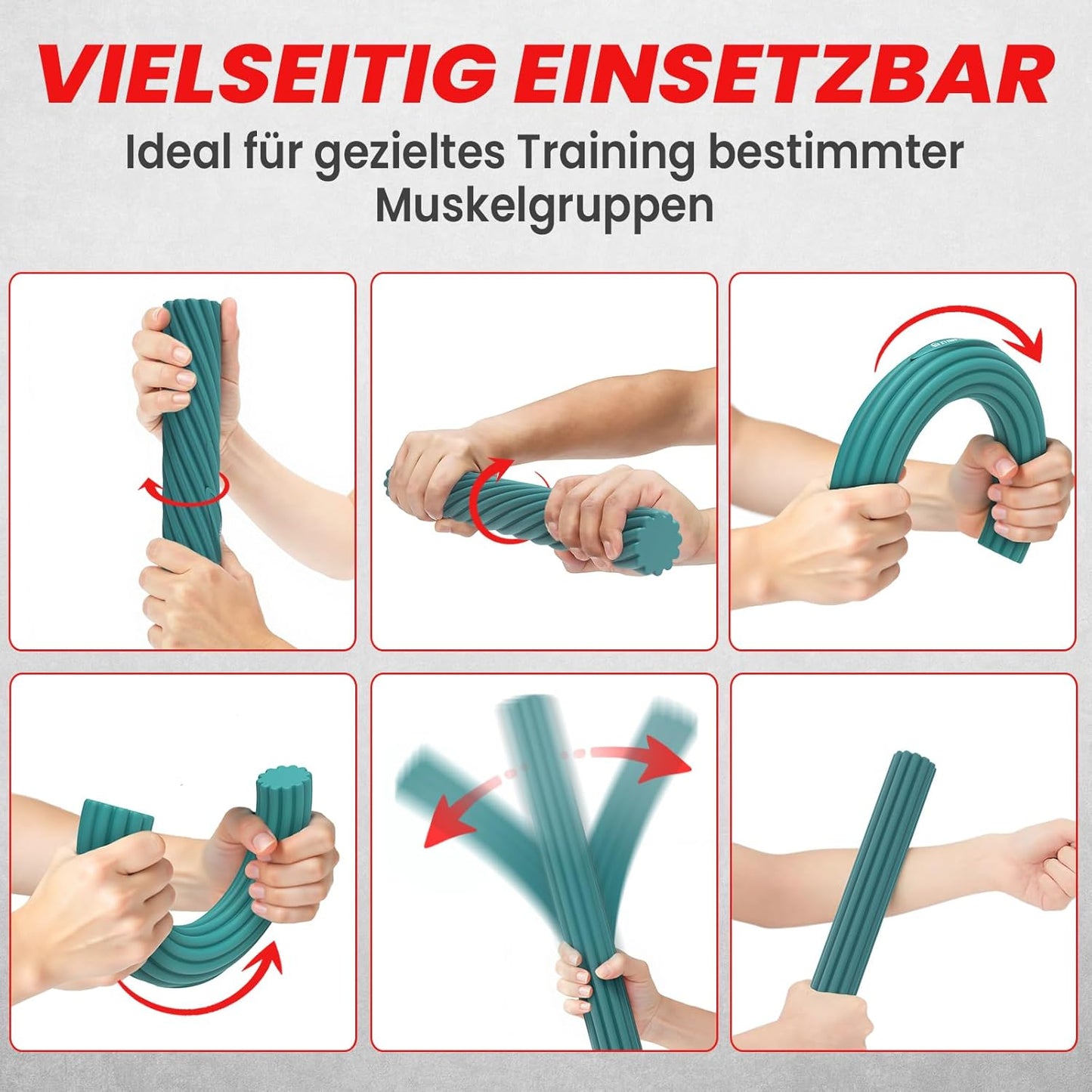 Flexibles Widerstandsstangen-Set, 4-teilig, für Krafttraining, 4er Set