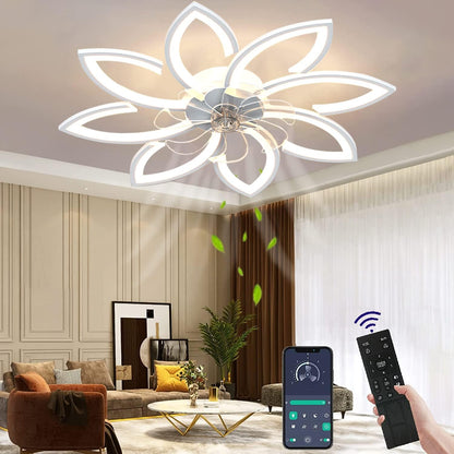 Deckenventilator mit LED-Beleuchtung und Fernbedienung, 90CM