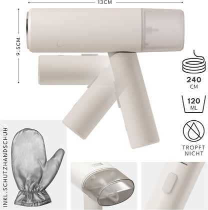 Faltbarer Reisesteamer LBL5267, Weiss - 900w & 120ml