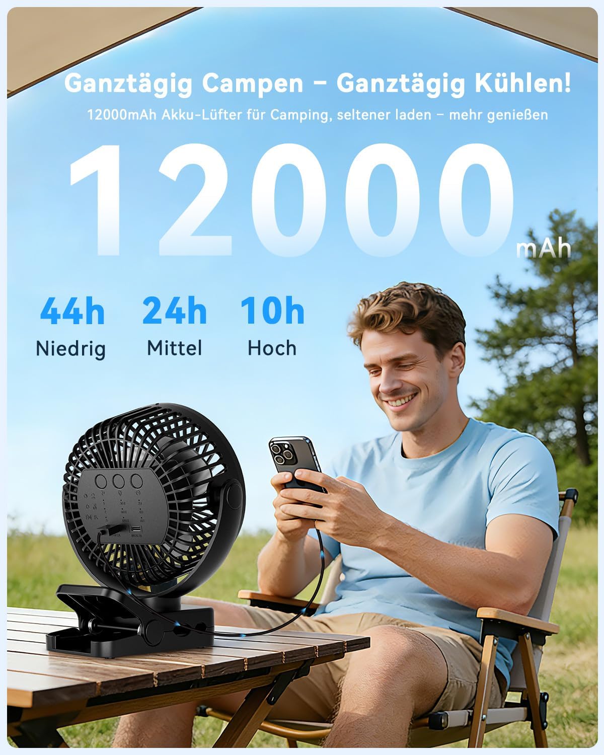 Mini-USB-Tischventilator