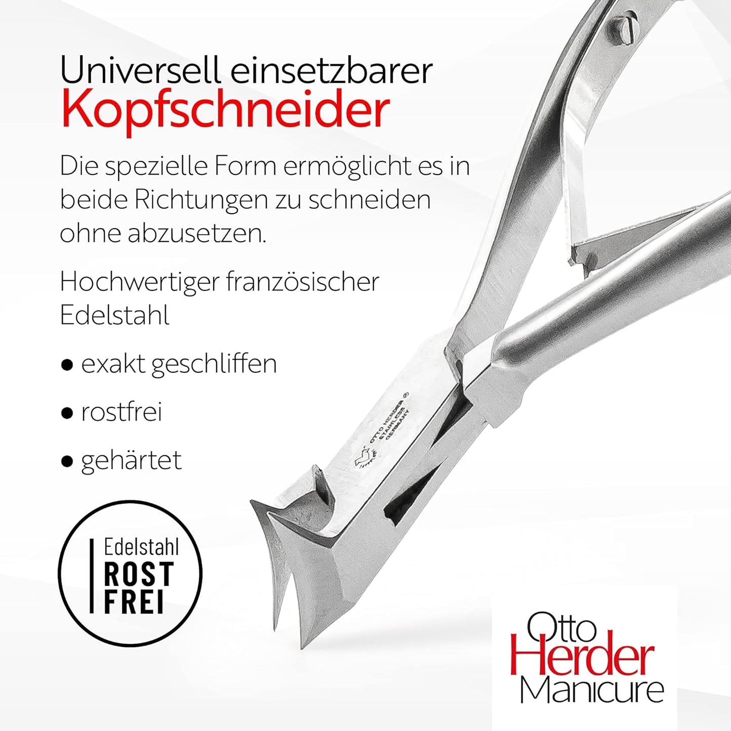 Fussnagelzange, Kopfschneider 2 cm Schnittlänge
